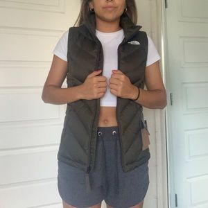 Olive green The North Face Vest